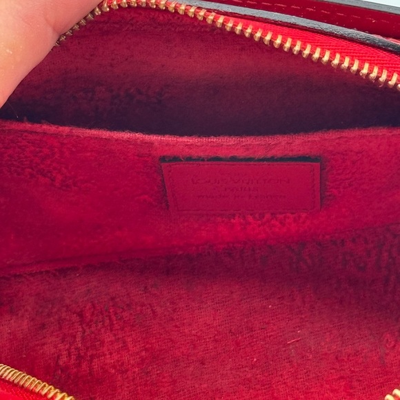 LOUIS VUITTON Epi Dauphine PM Pouch Castilian Red EUC - Picture 8 of 17